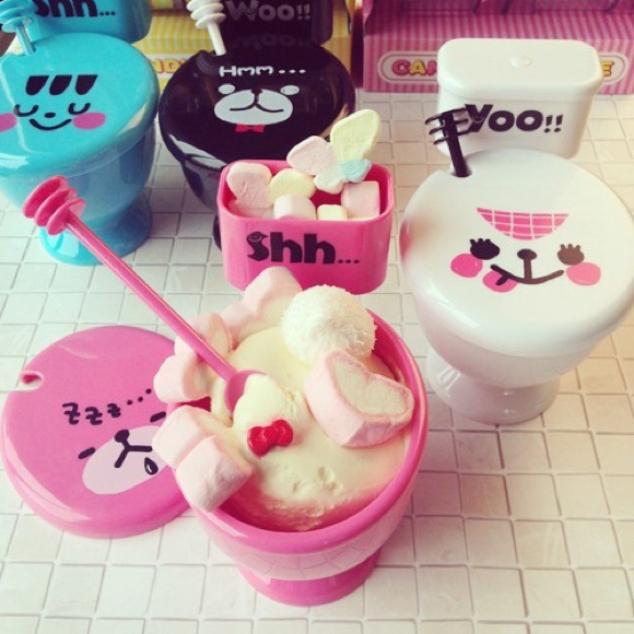 🍧 new Set of 2 Toilet ice cream bowl dessert gift novelty - Picture 1 of 8